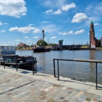 Havenwelten-Blick auf die Neue Schleuse und den Löschenturm
© DSV Foto HL Johnen